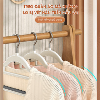 Móc treo quần áo chống trượt ECO xoay 360 đa năng chất nhựa cao cấp bền bỉ