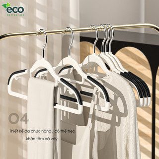 Móc treo quần áo chống trượt ECO xoay 360 đa năng chất nhựa cao cấp bền bỉ