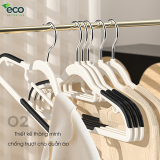 Móc treo quần áo chống trượt ECO xoay 360 đa năng chất nhựa cao cấp bền bỉ