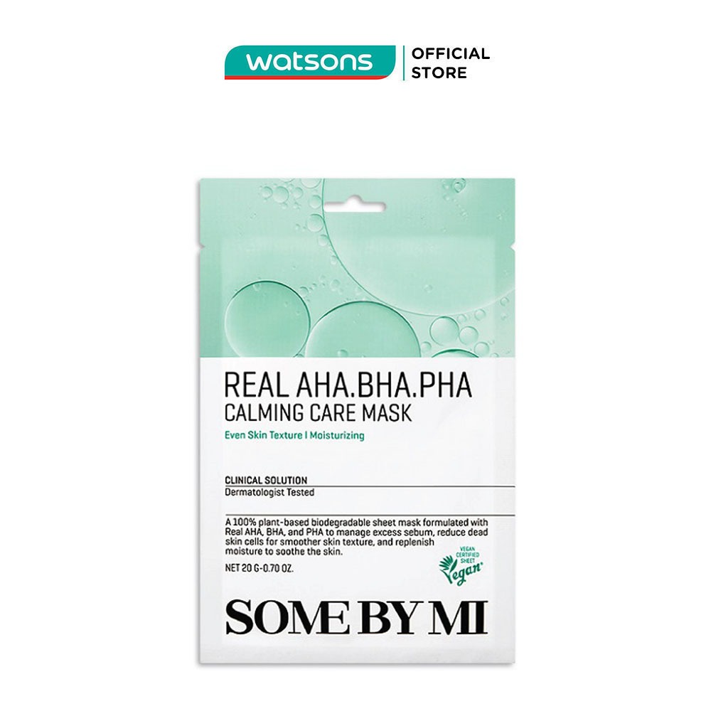 Mặt Nạ Giấy Real Aha-Bha-Pha Calming Care Mask Some By Mi 20Gr (Ip04)