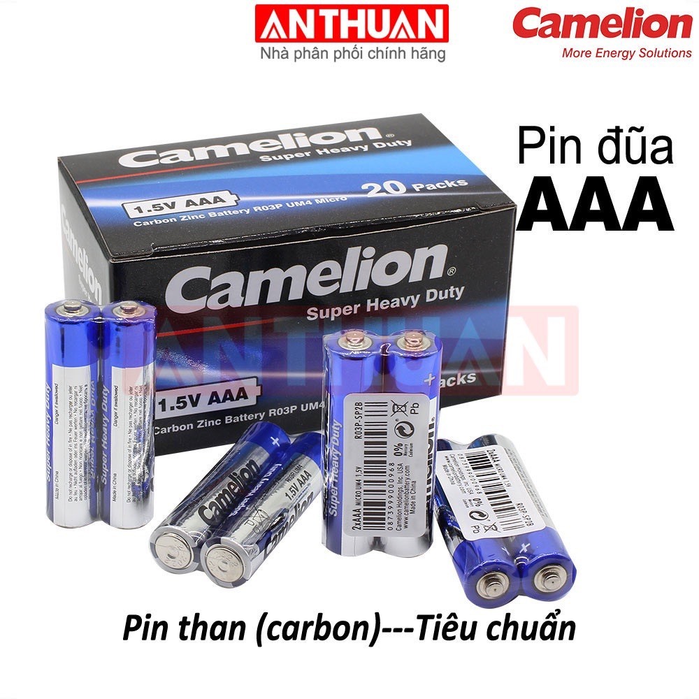 Pin Khô AA / AAA Camelion Cao Cấp -  An Toàn - Bền Mạnh Pin Đồng Hồ Pin Tiểu / Đũa Carbon R6P / R03P