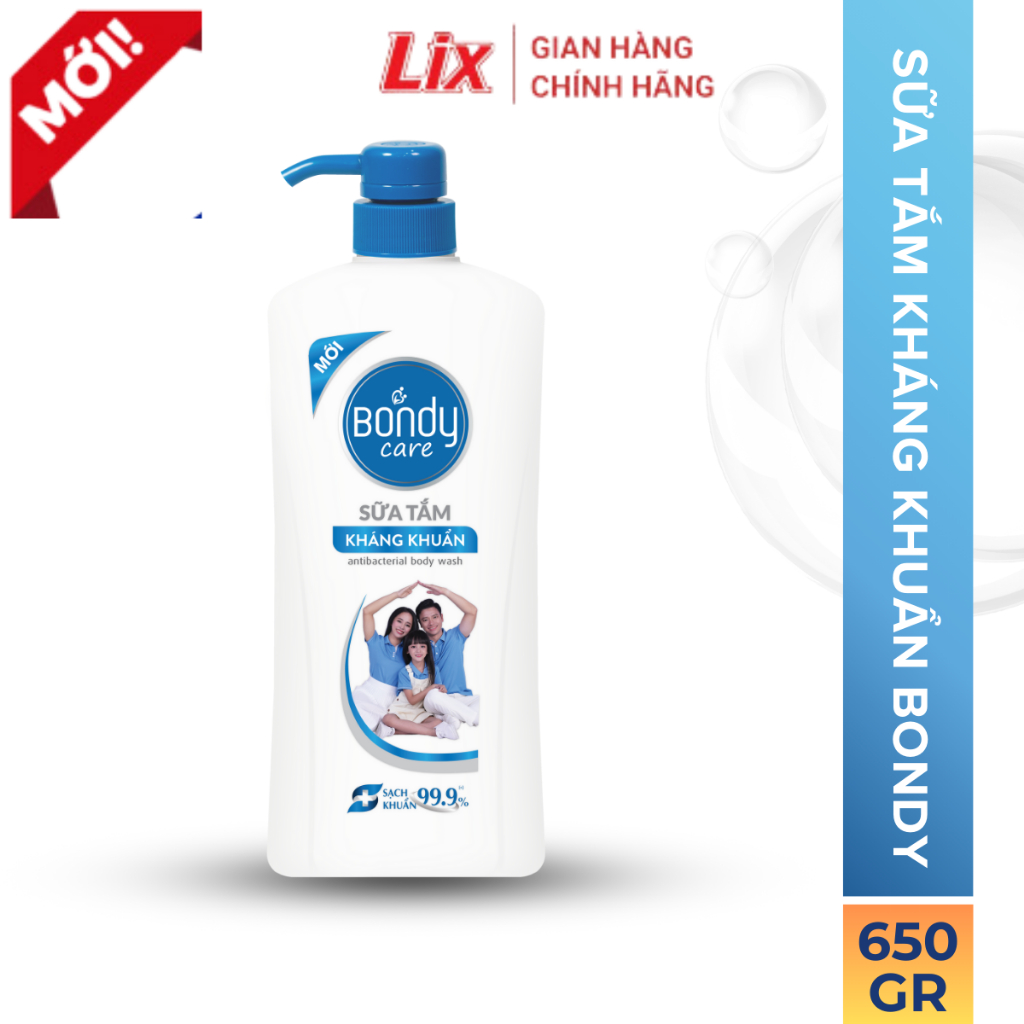 Ảnh Sữa tắm Bondy Care kháng khuẩn 650G, sữa tắm Bondy giúp mùi thơm dịu nhe 1