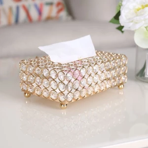 Giấy Pha Lê Lily's decor house Cao Cấp sang trọng Giấy rút Sáng Tạo Gia Dụng Đựng Khăn Ăn Để Bàn decor Hộp Đựng Khăn