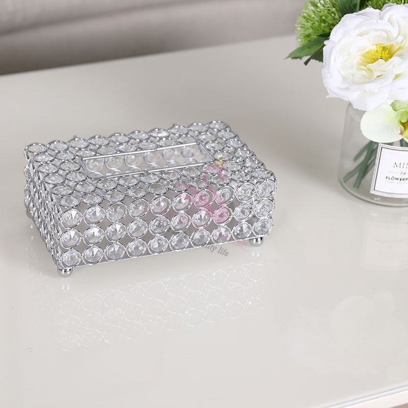 Giấy Pha Lê Lily's decor house Cao Cấp sang trọng Giấy rút Sáng Tạo Gia Dụng Đựng Khăn Ăn Để Bàn decor Hộp Đựng Khăn