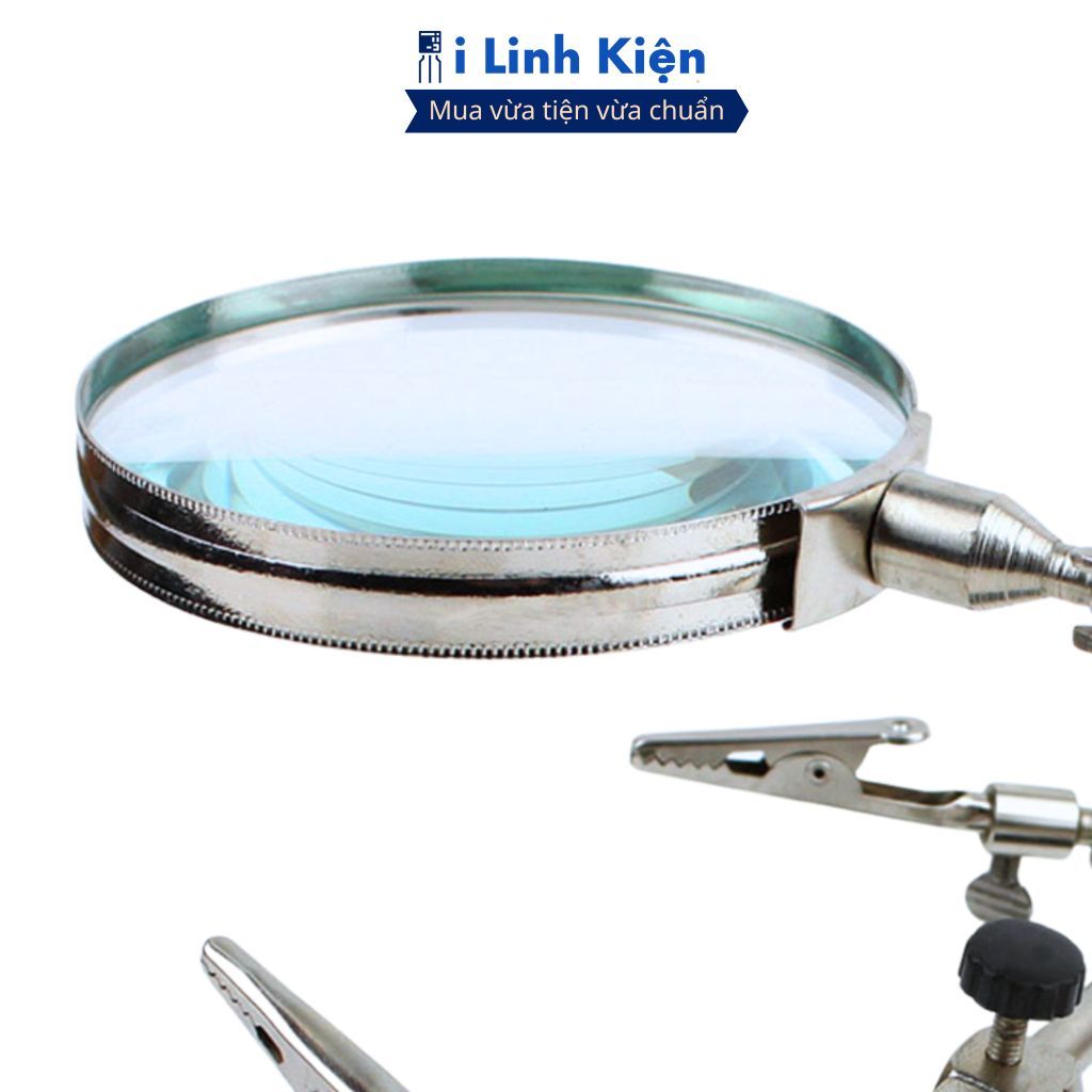 Kẹp mạch hàn kính lúp đa năng kèm giá đỡ lò xo chính hãng iLinhkien