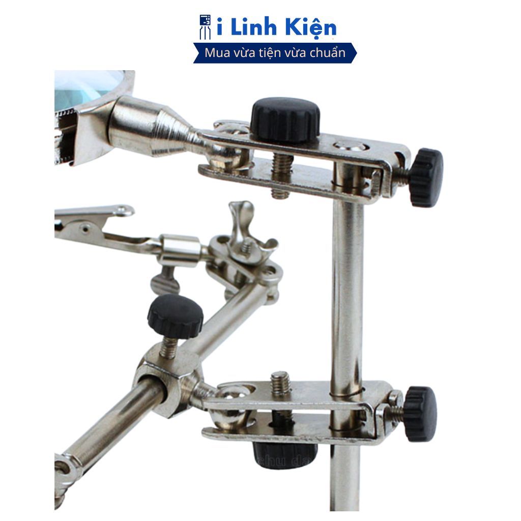 Kẹp mạch hàn kính lúp đa năng kèm giá đỡ lò xo chính hãng iLinhkien