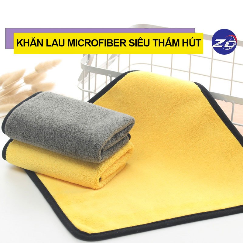 Khăn microfiber 3m lau rửa ô tô, xe máy chuyên dụng khăn cao cấp đa năng lau kính vệ sinh oto xe hơi siêu mềm, siêu thấm
