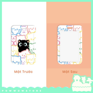 [Sẵn VN] Bao Đựng Thẻ Nhân Viên Dọc Nhựa ABS Phong Cách Nhân Vật Hoạt Hình Mèo Black Cat Đáng Yêu