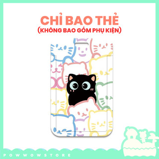 [Sẵn VN] Bao Đựng Thẻ Nhân Viên Dọc Nhựa ABS Phong Cách Nhân Vật Hoạt Hình Mèo Black Cat Đáng Yêu