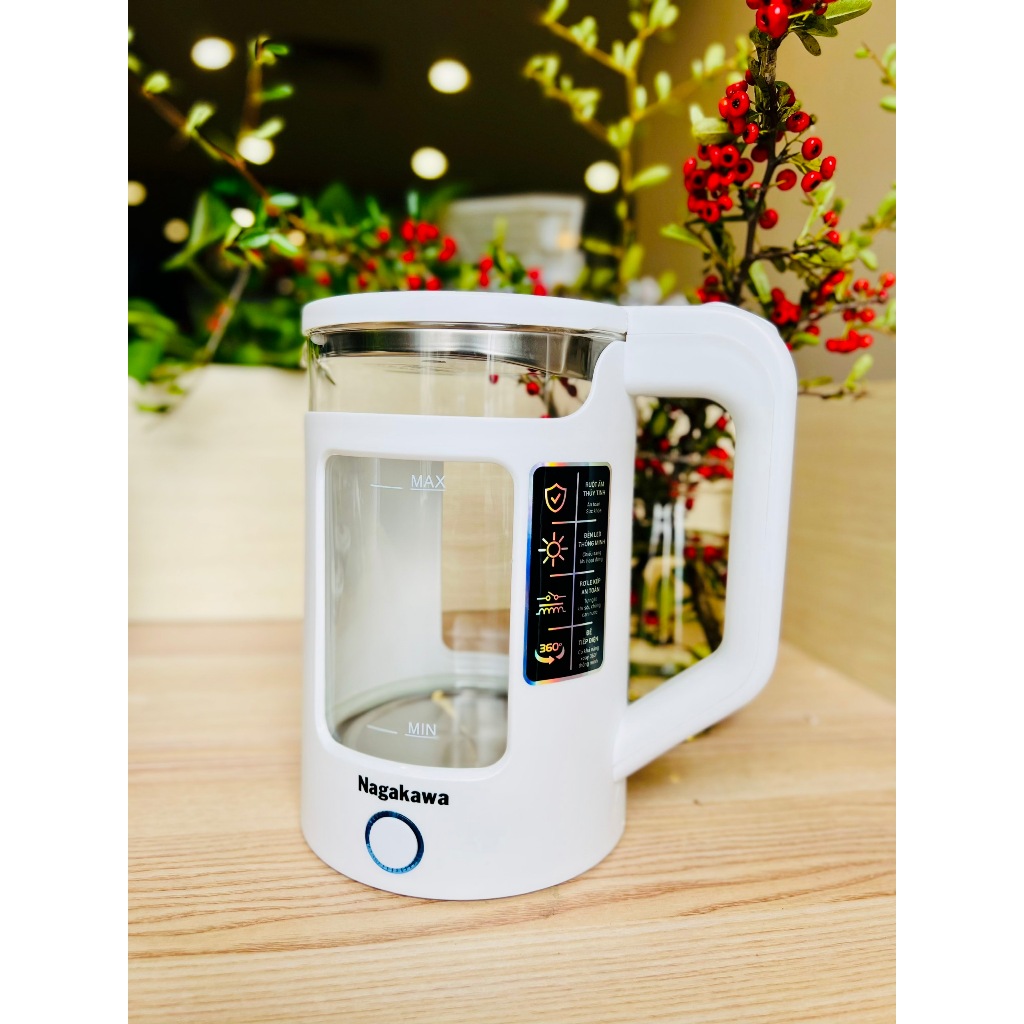 Ảnh Ấm siêu tốc thủy tinh Nagakawa NAG0318 (1.7L - 1355W) - Bảo hành 12 tháng 2
