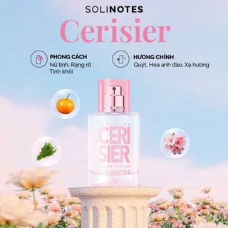 Nước hoa Pháp Solinotes Cerisier nước hoa nữ hương hoa anh đào thơm lâu dạng xịt độ lưu hương 8h