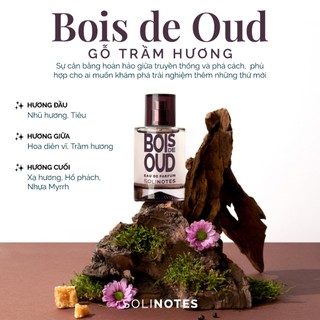 Nước hoa nam Solinotes Bois de Oud dầu thơm nam hương gỗ trầm thơm lâu dạng xịt độ lưu hương 8h