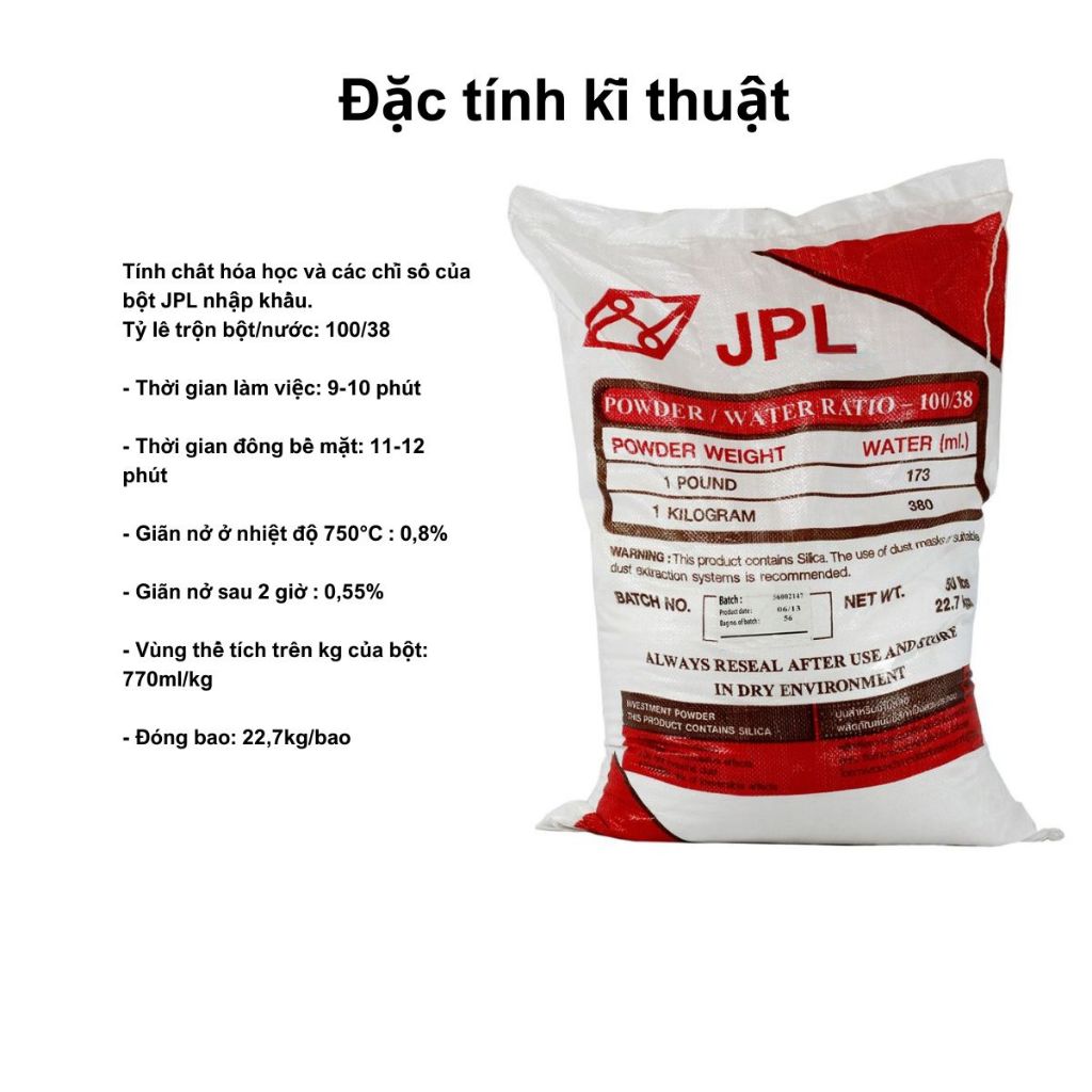 1kg Thạch cao JPL chuyên cho đúc và đúc kim hoàn