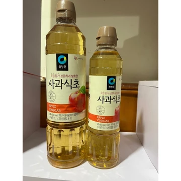 Giấm táo , Dấm Táo lên men tự nhiên Hàn quốc chai 500ml, 900ml