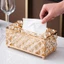 Thời trang sáng tạo Crystal Tissue Box Hộp giấy vẽ Hộp đựng đồ ăn gia đình