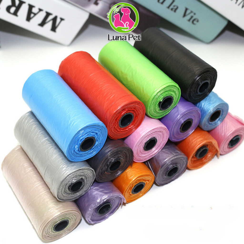 Túi đựng chất thải thú cưng tiện dụng Luna Pet 15 túi/cuộn, túi bao ...