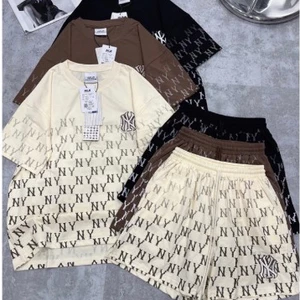 Set Bộ Thể Thao Nữ Họa Tiết Thêu Logo NY Mặc Thoáng Mát-Bộ Nam Nữ In Chữ Ny Toàn Thân Chất Cotton Phong Cách Boy Phố2024