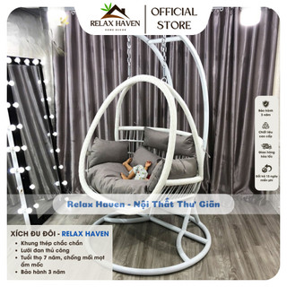 Combo Xích Đu Đôi Phượng Hoàng + Ghế + Bàn, Decor phòng khách, Ban Công, Ngồi Thư Giãn Đọc Sách/Relax Haven HCM