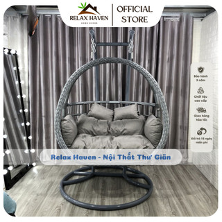 Combo Xích Đu Đôi Phượng Hoàng + Ghế + Bàn, Decor phòng khách, Ban Công, Ngồi Thư Giãn Đọc Sách/Relax Haven HCM