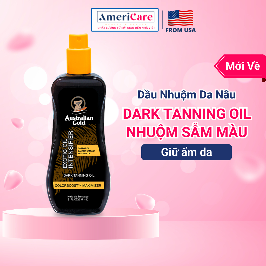 Dầu phơi nắng tăng cường màu da nâu Dark Tanning Oil Exotic Oil