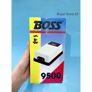 Máy Sủi Oxy Cho Bể Cá Cảnh 2 Vòi Chạy Điện BOSS 9500