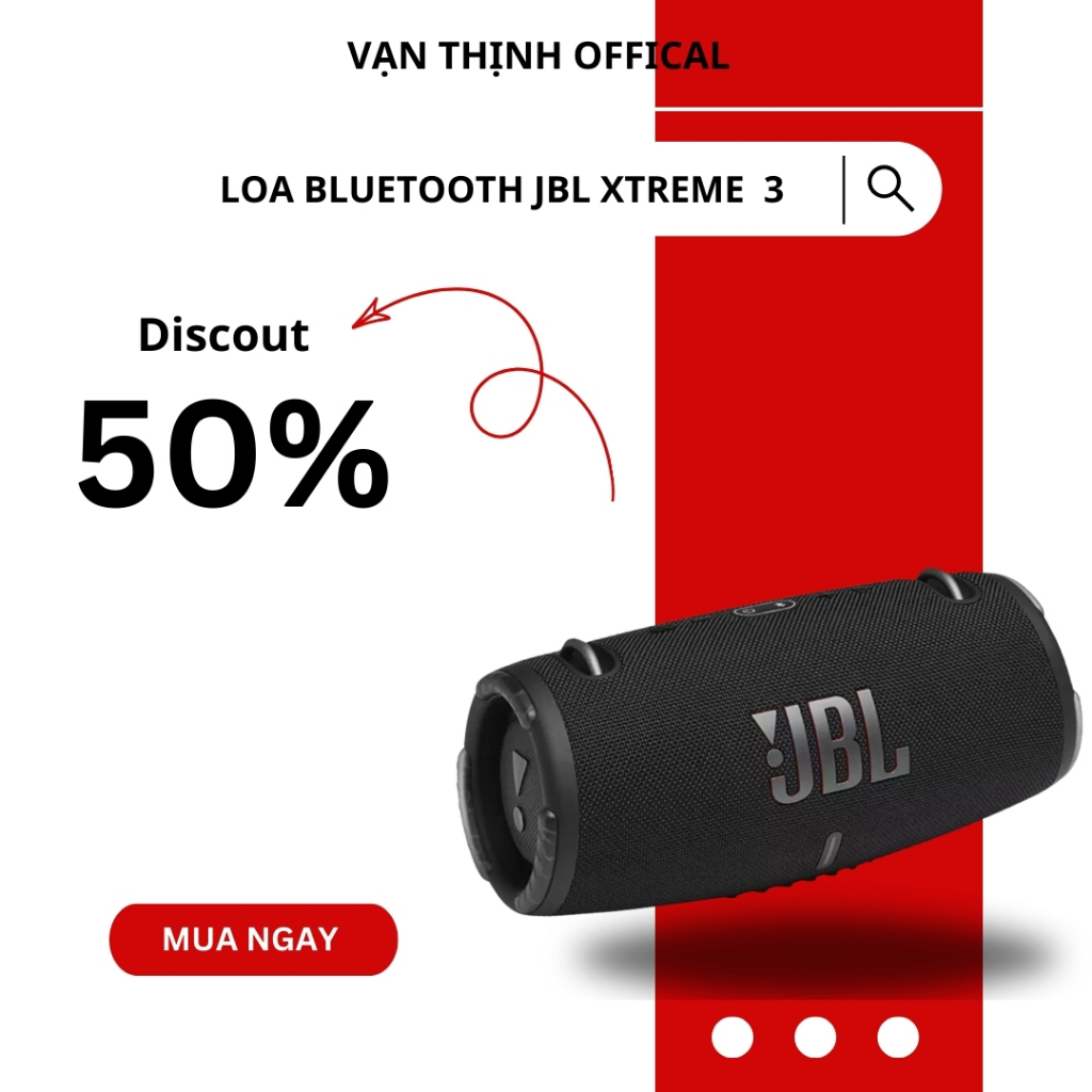 Loa Bluetooth JBL Xtreme 3 , Loa Nghe Nhạc Công Suất Lớn 40W, Loa Bass ...