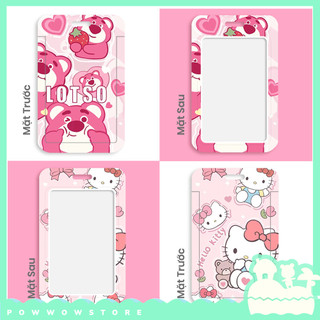 [Sẵn VN] Bao Đựng Thẻ Nhân Viên Dọc Nhựa ABS Phong Cách Nhân Vật Hoạt Hình Sanrio & Lotso