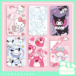[Sẵn VN] Bao Đựng Thẻ Nhân Viên Dọc Nhựa ABS Phong Cách Nhân Vật Hoạt Hình Sanrio & Lotso