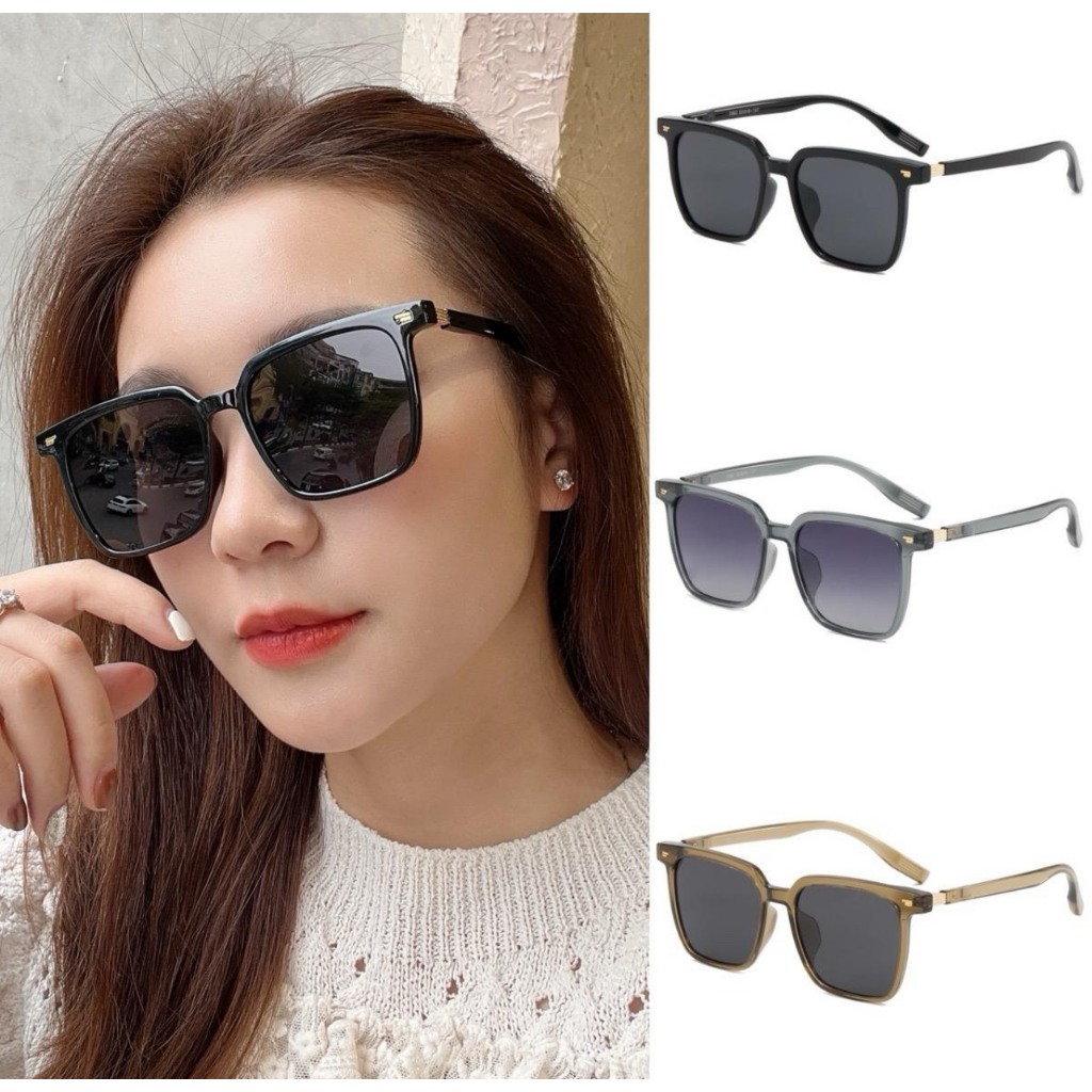 Kính mắt Daily-Km29- nam nữ Basic chống Uv dáng vuông càng mảnh,chất ...