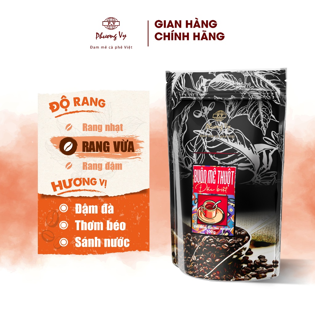 Ảnh Cà Phê Truyền Thống Buôn Mê Thuột Đặc Biệt 500g đậm đà, thơm béo, sánh nước, Phương Vy Coffee 3