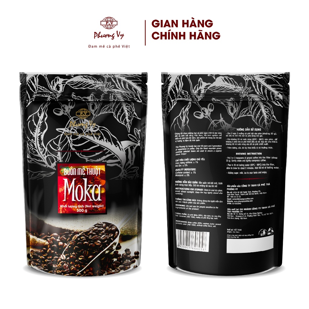 Ảnh Cà Phê Truyền Thống Buôn Mê Thuột MoKa 500g đậm đà, sánh béo, Phương Vy Coffee 2