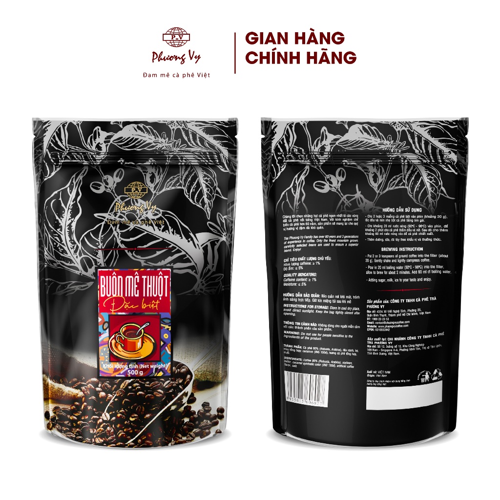 Ảnh Cà Phê Truyền Thống Buôn Mê Thuột Đặc Biệt 500g đậm đà, thơm béo, sánh nước, Phương Vy Coffee 2