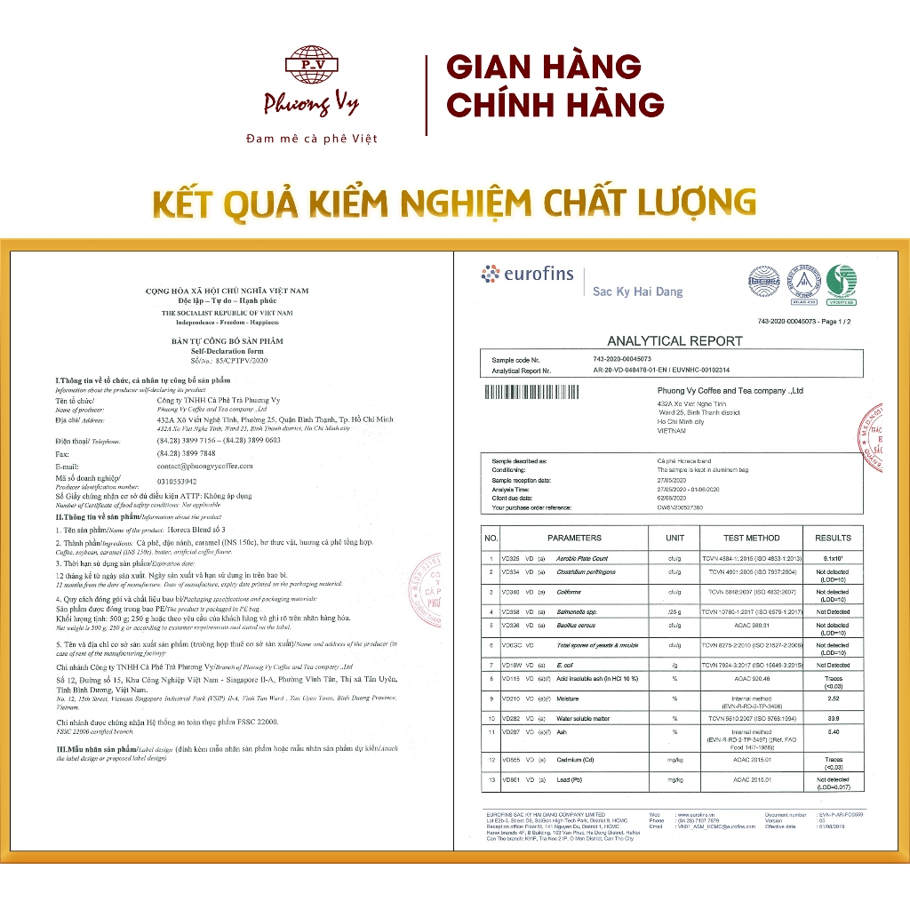 Ảnh Cà Phê Truyền Thống Horeca Blend số 3 500g đậm đà, sánh nước, Phương Vy Coffee 3