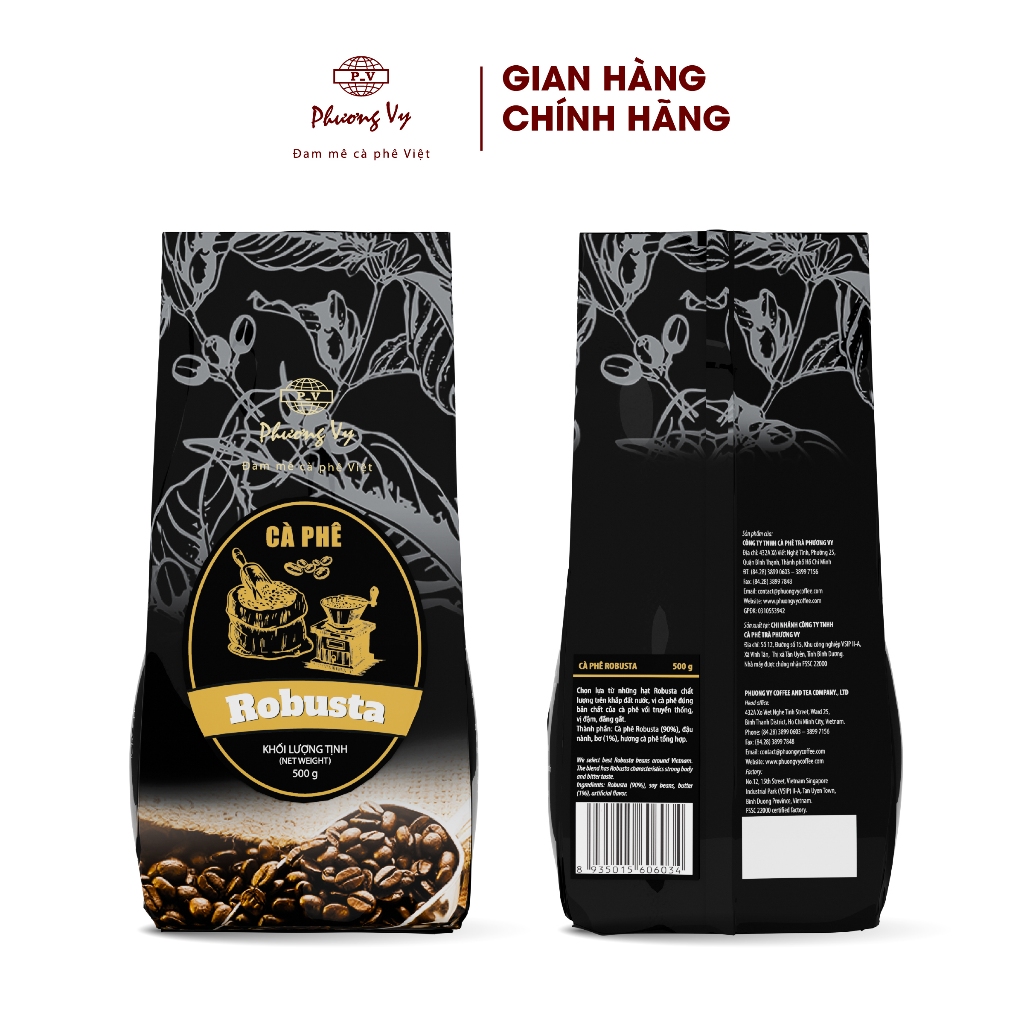 Ảnh Cà Phê Truyền Thống Robusta 500g đậm đà, thơm ngon, Phương Vy Coffee 1