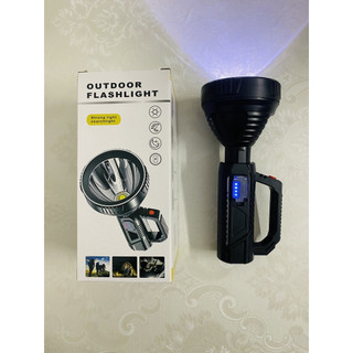 Đèn pin siêu sáng chiếu xa 500m chống thấm nước có chân đế Đèn pin cầm tay mini siêu sáng sạc điện