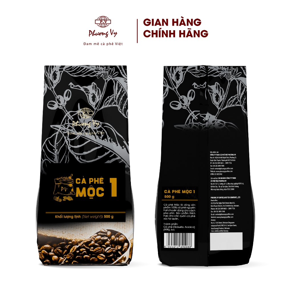 Ảnh Cà Phê Nguyên Chất Mộc 1 500g đậm vừa, hương thơm quyến rũ, Phương Vy Coffee 1