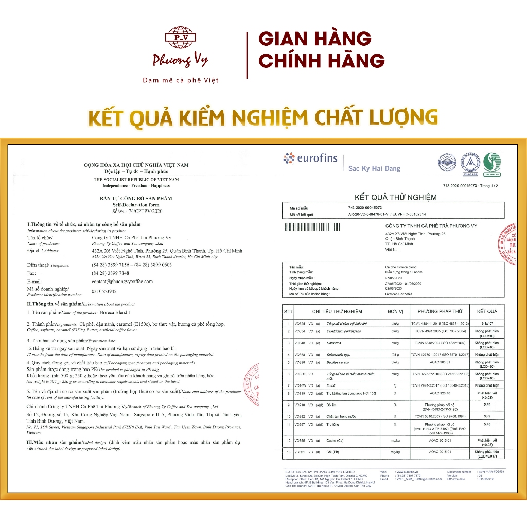 Ảnh Cà Phê Truyền Thống Horeca Blend số 1 500g đậm vừa, sánh nước, hương thơm nồng nàn, Phương Vy Coffee 3