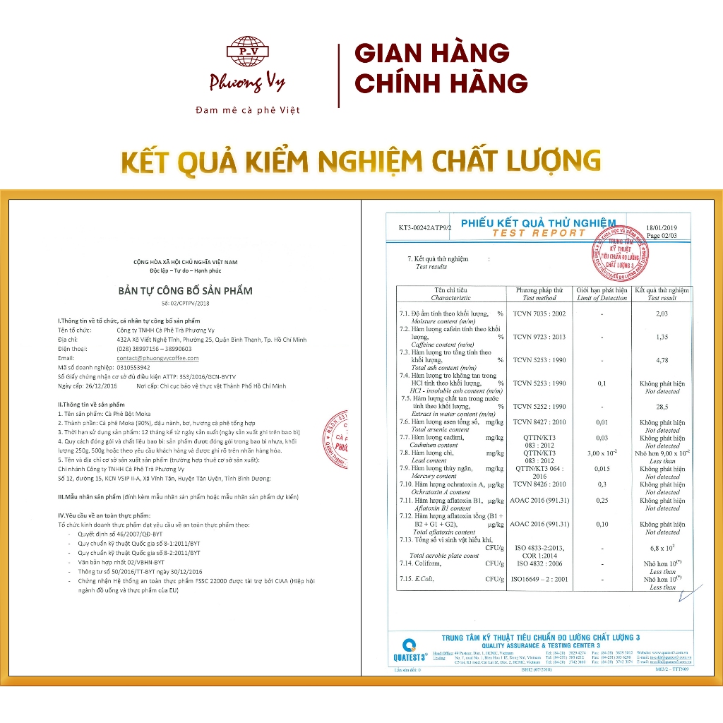Ảnh Cà Phê Truyền Thống Moka 500g vị đậm vừa, hương thơm nồng nàn, Phương Vy Coffee 3