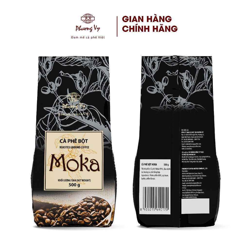 Ảnh Cà Phê Truyền Thống Moka 500g vị đậm vừa, hương thơm nồng nàn, Phương Vy Coffee 1
