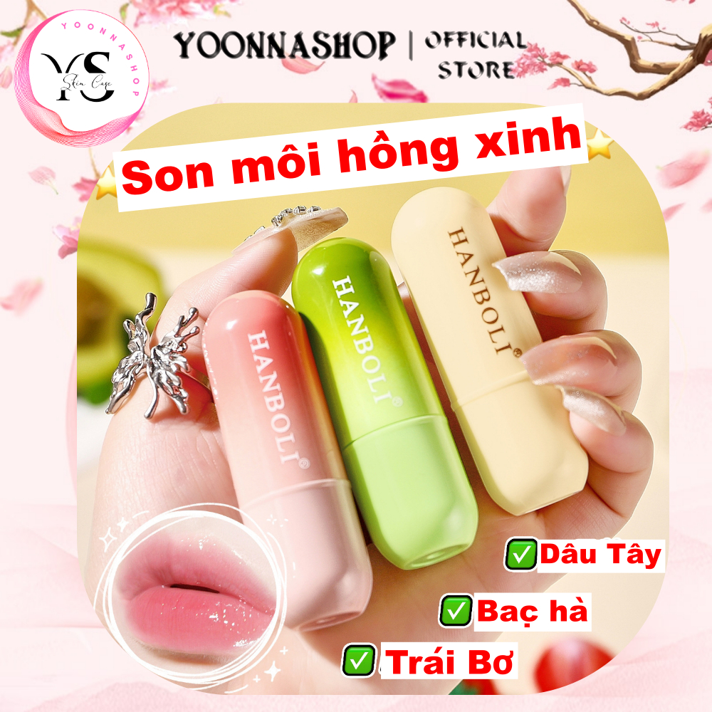 Son Dưỡng Môi HANBOLI Giảm Thâm Môi An Toàn Tự Nhiên | Shopee Việt Nam