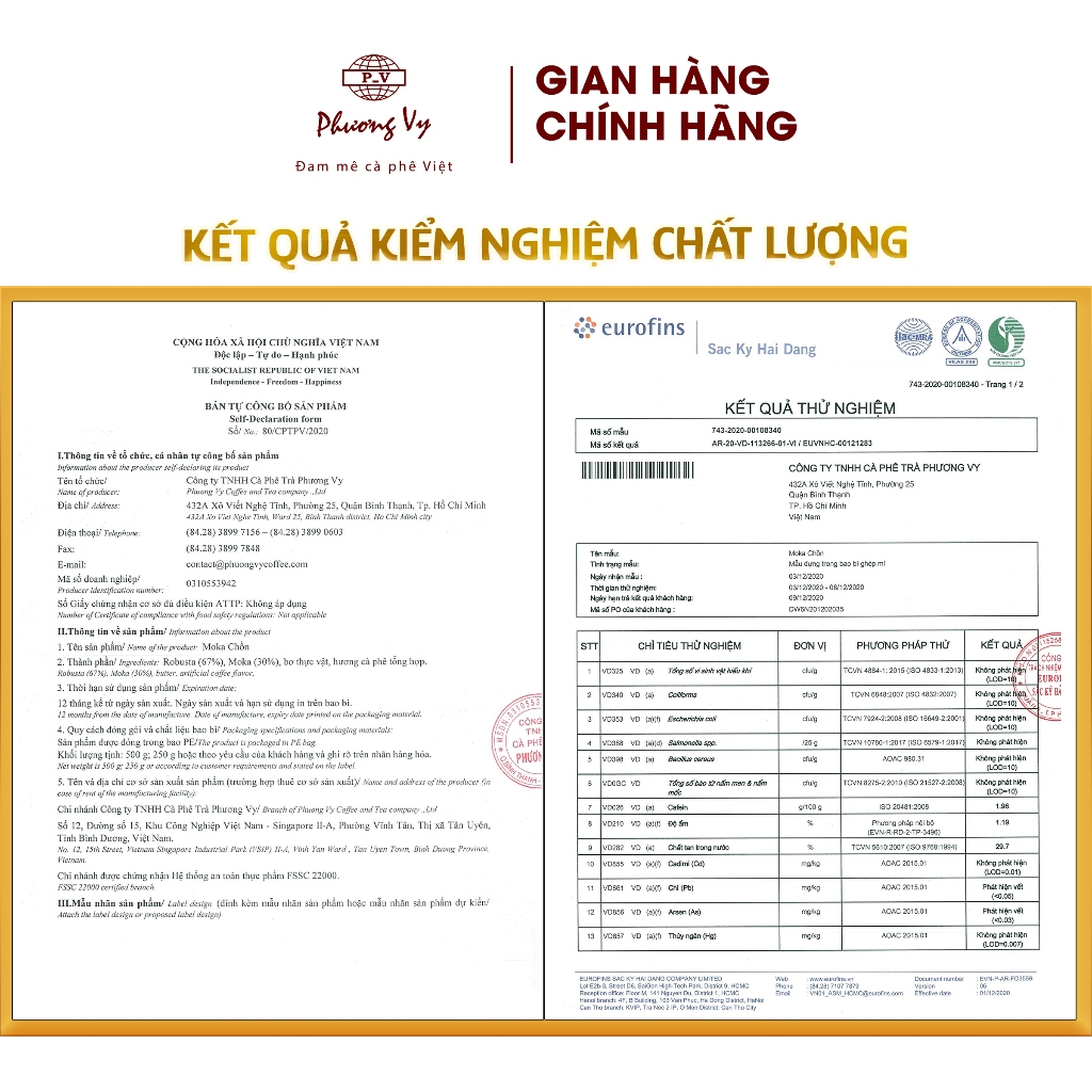 Ảnh Cà Phê Nguyên Chất Moka Chồn 500g vị đậm, thơm dịu, hậu cân bằng, Phương Vy Coffee 4