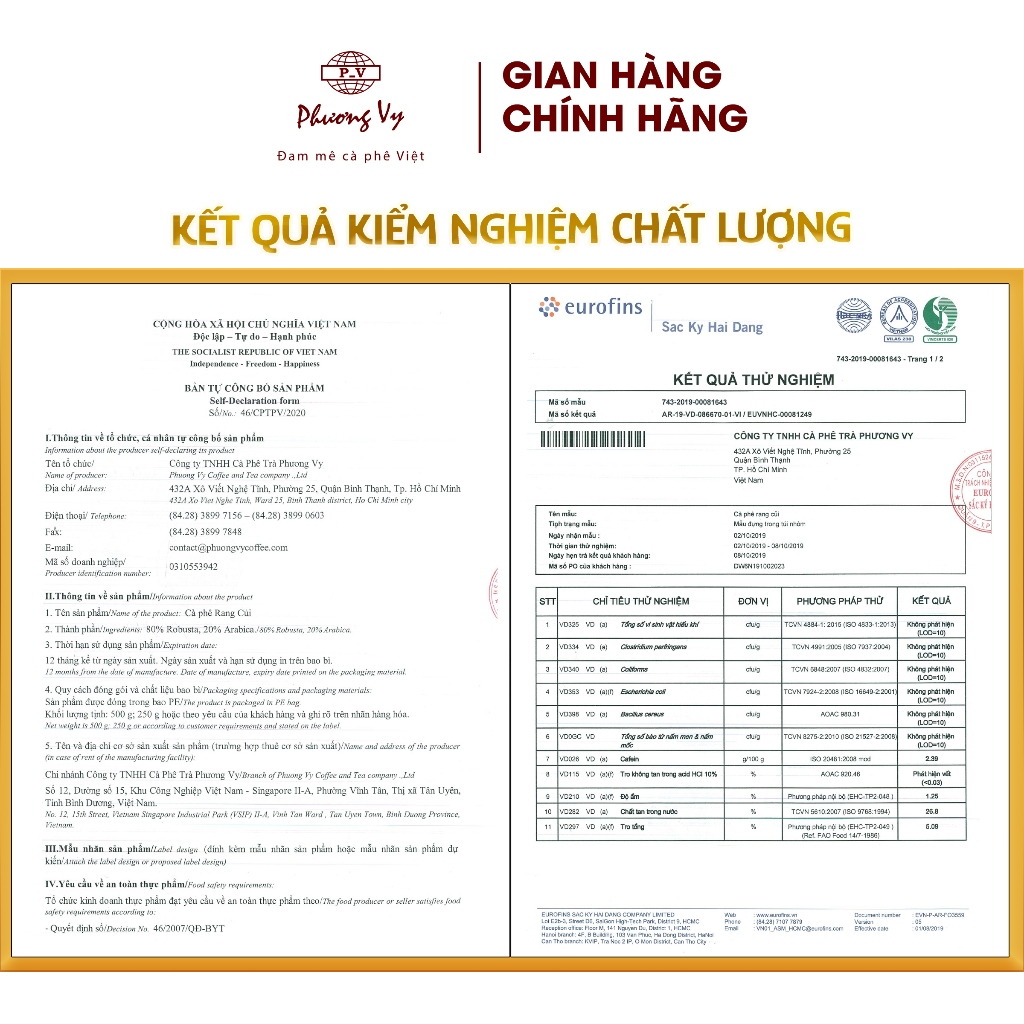 Ảnh Cà Phê Nguyên Chất Rang Củi 500g, công thức rang đặc biệt, hương vị đậm đà, Phương Vy Coffee 3