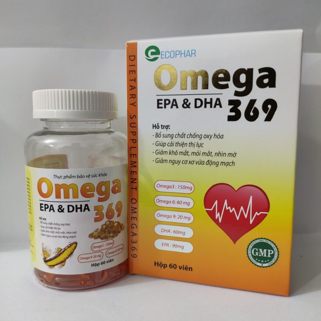 Ảnh Thực phẩm bổ sung OMEGA 369 bổ não, sáng mắt, giảm khô mờ, mỏi mắt, cải thiện thị lực, khoẻ tim mạch (lọ 60 viên) 1