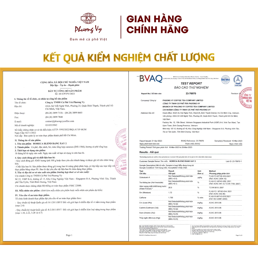 Ảnh Cà Phê Truyền Thống Horeca Blend Số 2 500g đậm vị, sánh nước, Phương Vy Coffee 3