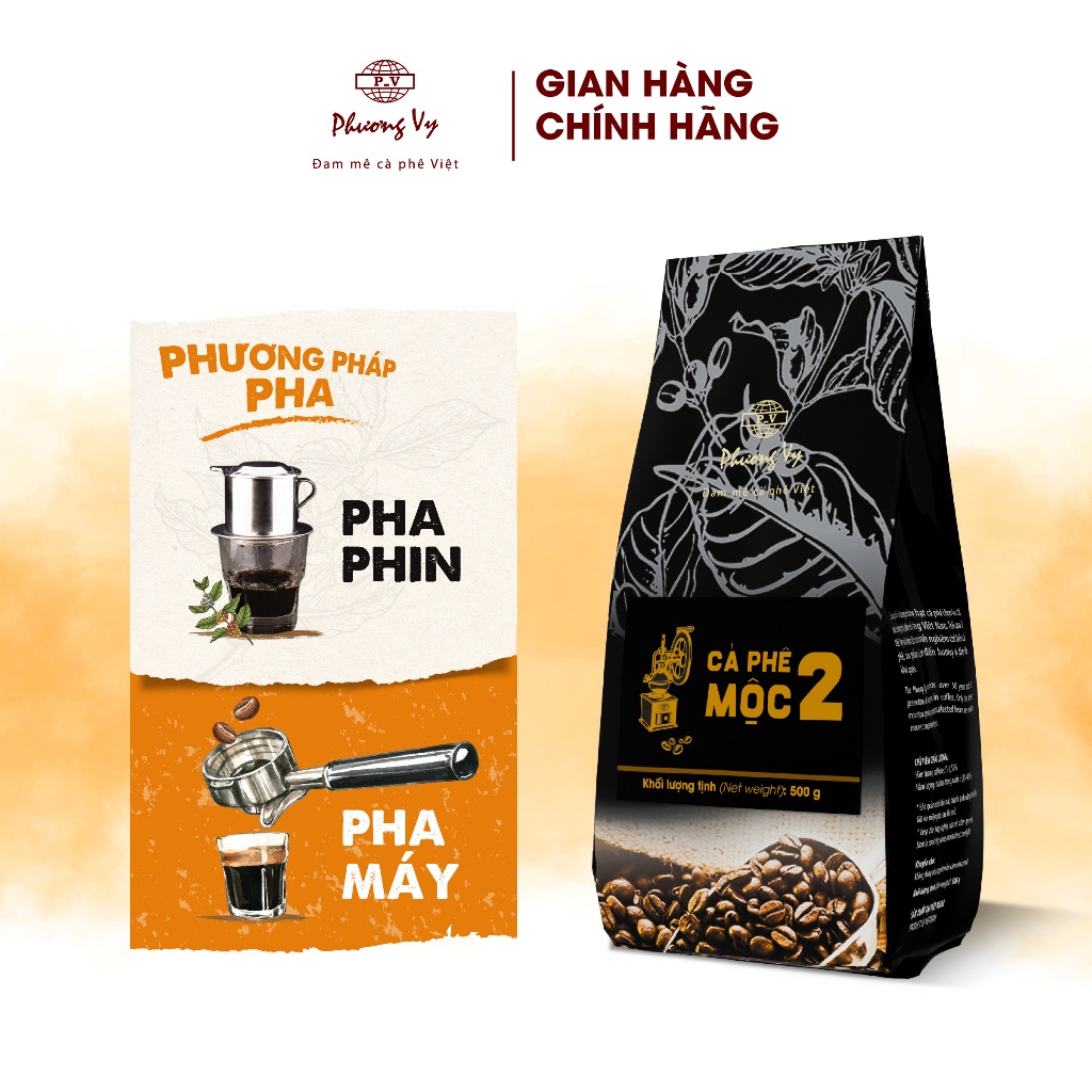 Ảnh Cà Phê Nguyên Chất Mộc 2 500g hương vị đậm đà, thơm ngon, Phương Vy Coffee 4