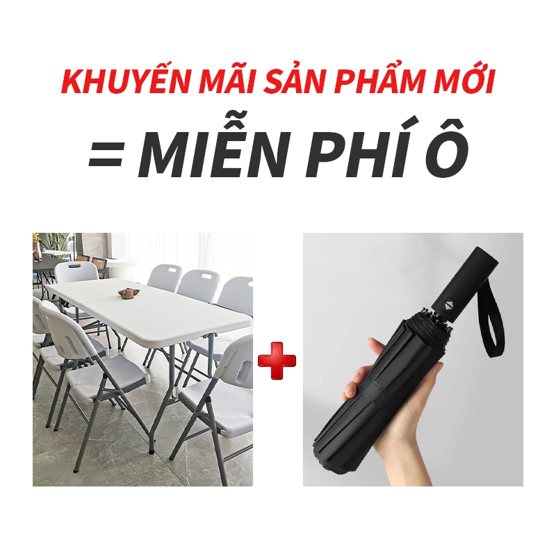 ICON Bàn gấp ngoài trời bàn dài sân bàn ăn đơn giản bàn ăn ngoài trời sân thượng căn hộ nhỏ bàn dài bàn ghế nhựa
