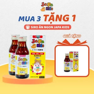 Combo 3 Tặng 1 Siro Japa Kids Kích Thích Ăn Ngon, Tăng Chiều Cao Cho Bé 100ml