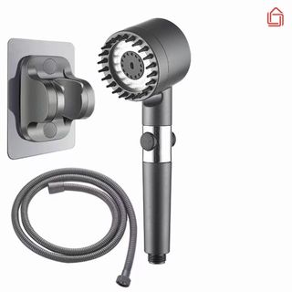 Vòi sen tăng áp ba chế độ LUXHOME áp suất cao, tích hợp bàn chải massage cơ thể.