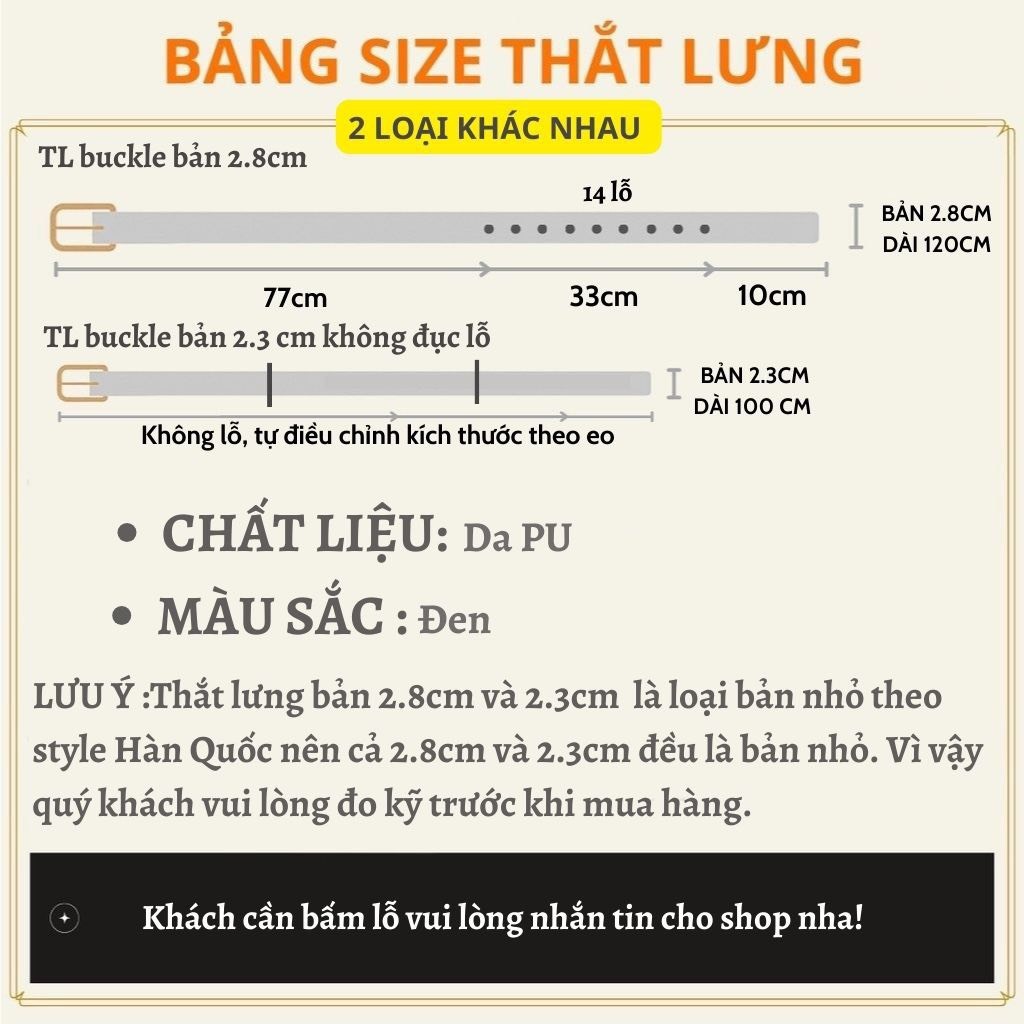 Thắt lưng nam nữ Hàn Quốc BIGSIZE mặt vuông BUCKLE Unisex da đẹp Max Dây nịt lưng thời trang Horizon bản 2.8cm Da Sần