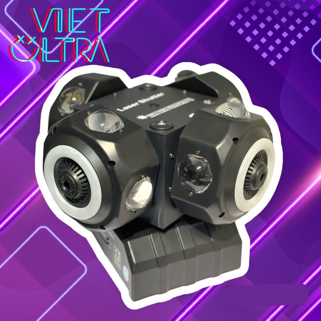 Đèn Moving 4 Đầu Viền Led VIET ULTRA | Shopee Việt Nam